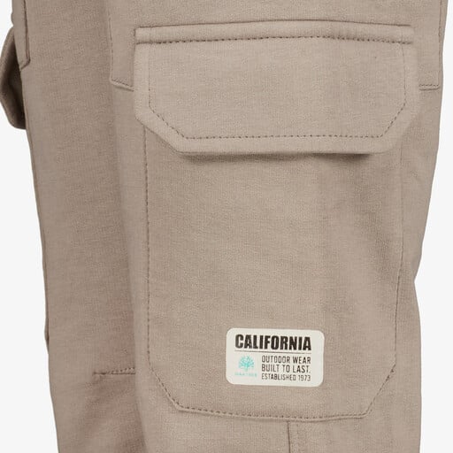 Jongens cargo joggingbroek beige