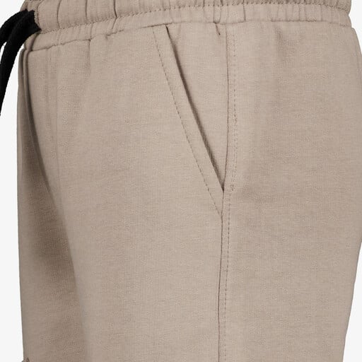Jongens cargo joggingbroek beige