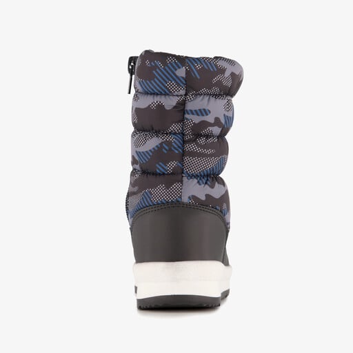 Gevoerde kinder snowboots zwart blauw
