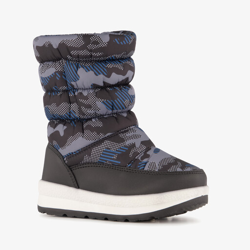 Gevoerde kinder snowboots zwart blauw