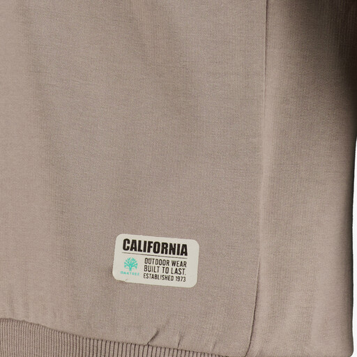 Jongens hoodie met borstzakje beige