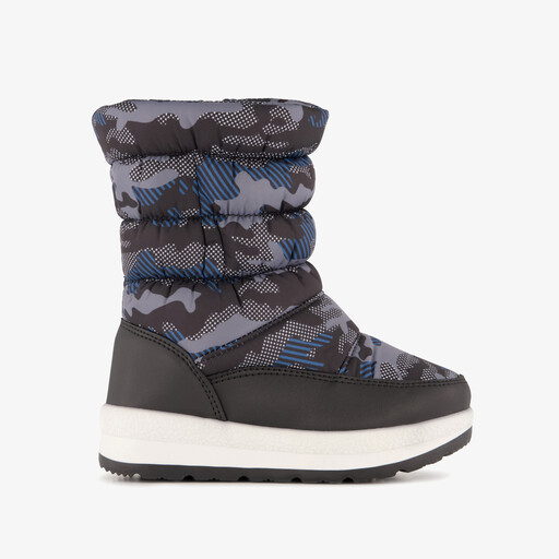Gevoerde kinder snowboots zwart blauw