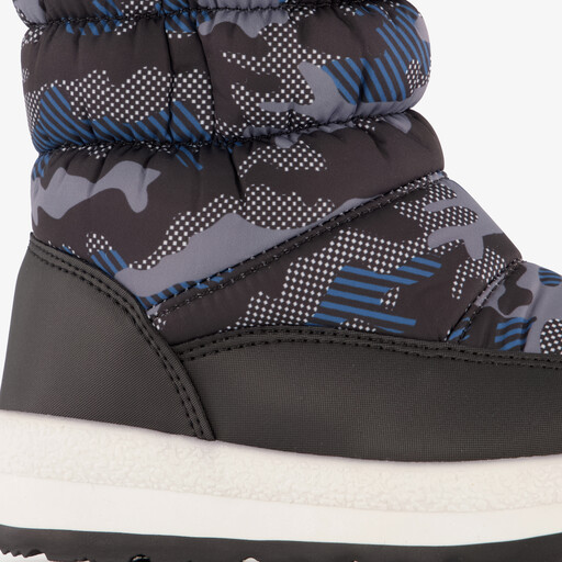 Gevoerde kinder snowboots zwart blauw
