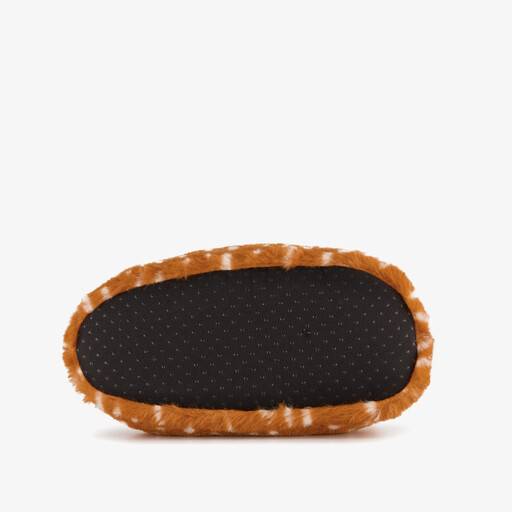 Kinder pantoffels hert bruin