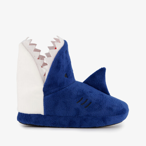 Kinder pantoffels haai blauw