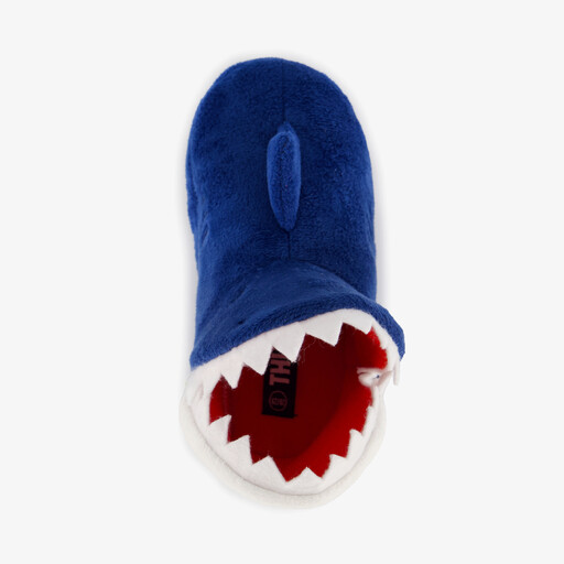 Kinder pantoffels haai blauw
