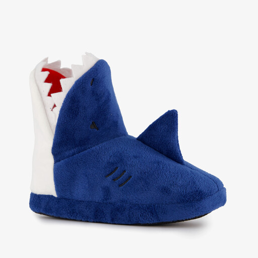 Kinder pantoffels haai blauw