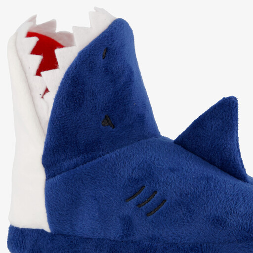 Kinder pantoffels haai blauw
