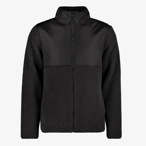 Heren fleece jack zwart
