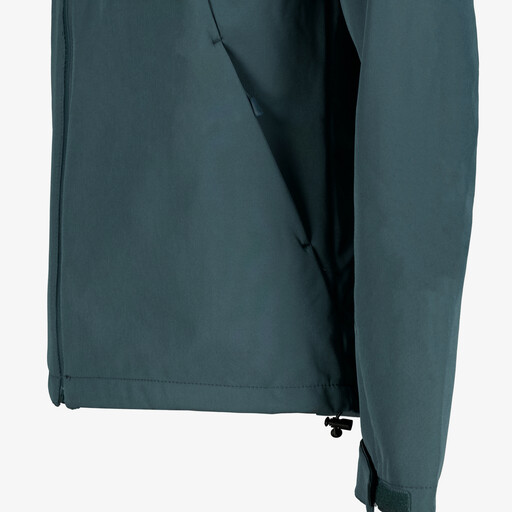 Heren softshell jas blauw zwart