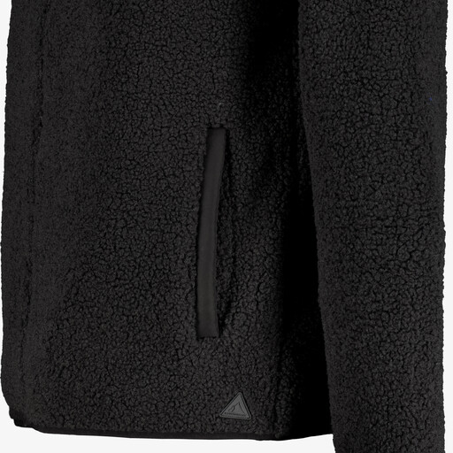 Heren fleece jack zwart