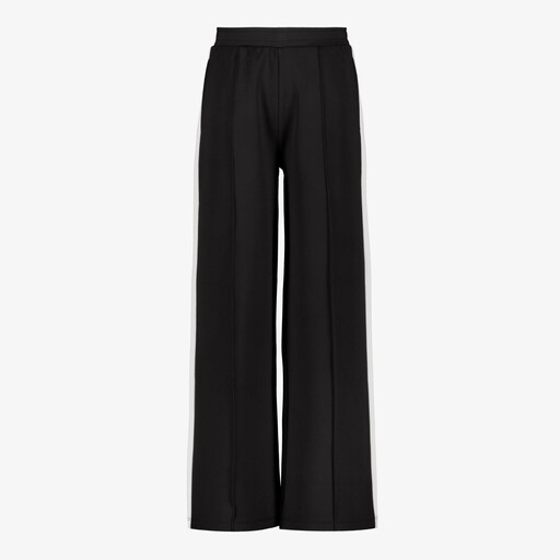 Meisjes wide leg broek zwart