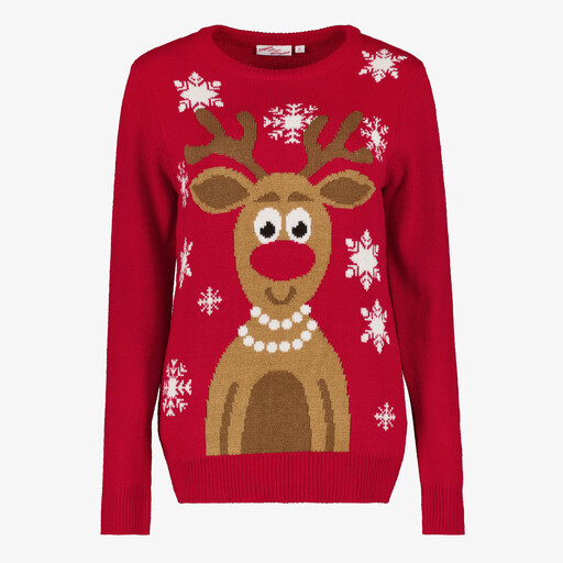 Foute kersttrui dames met rendier