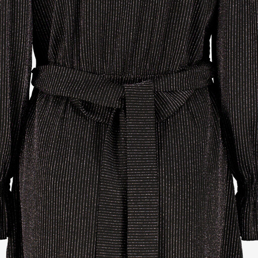 Dames party jurk zwart zilver