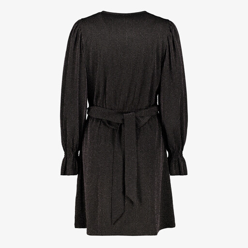 Dames party jurk zwart zilver