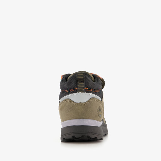 Hoge sneakers jongens zwart/groen