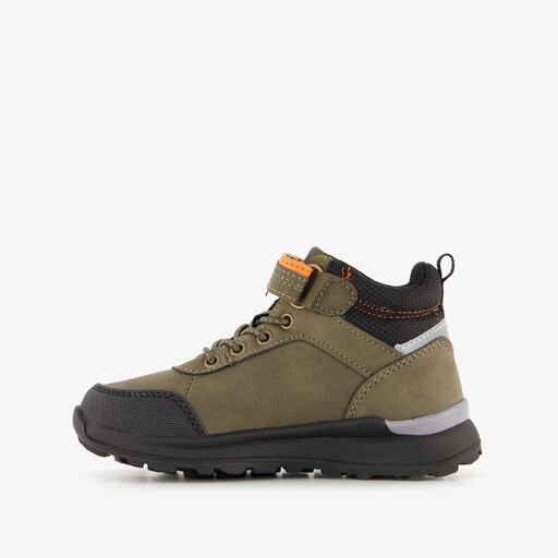 Hoge sneakers jongens zwart/groen