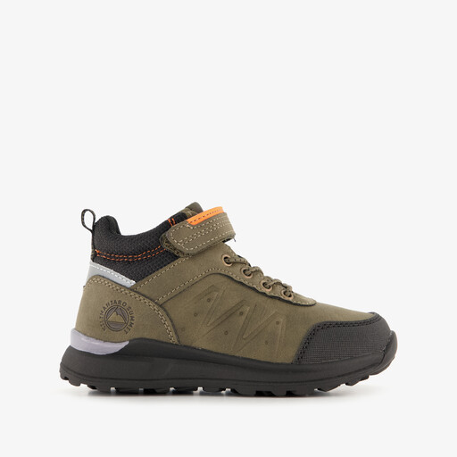 Hoge sneakers jongens zwart/groen