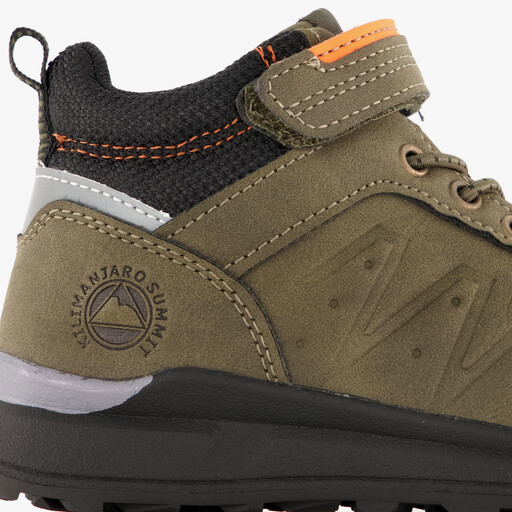 Hoge sneakers jongens zwart/groen