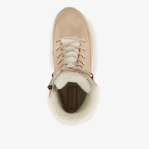 On-the-GO Glacial suède veterboots beige