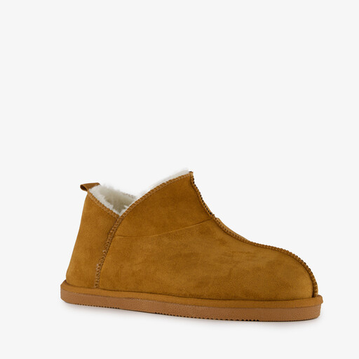 Halfhoge heren pantoffels bruin