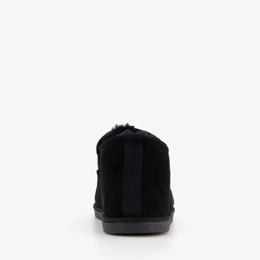 Halfhoge heren pantoffels zwart