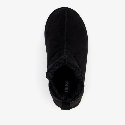 Halfhoge heren pantoffels zwart