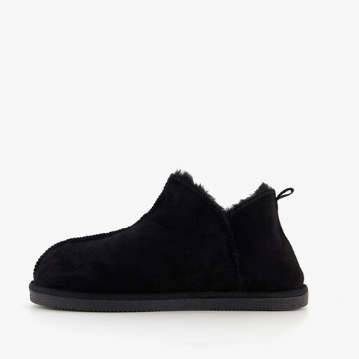 Halfhoge heren pantoffels zwart