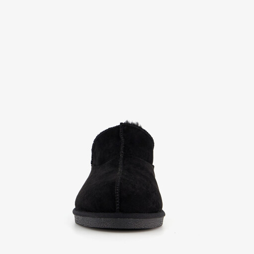 Halfhoge heren pantoffels zwart