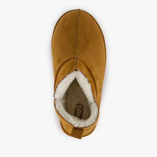 Halfhoge heren pantoffels bruin