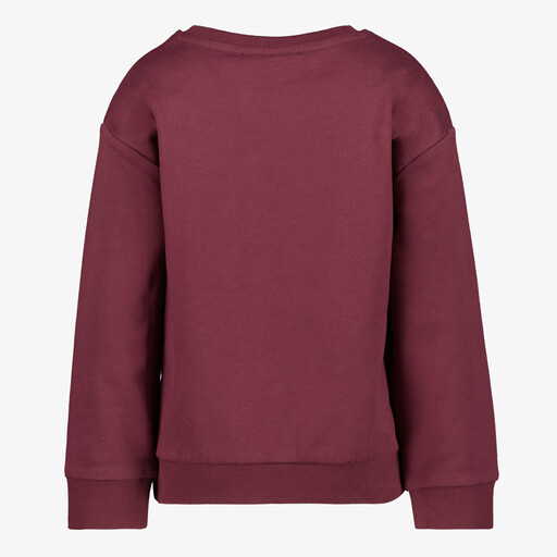 Name It meisjes trui met hondje bordeaux rood