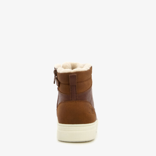 Gevoerde jongens veterboots bruin