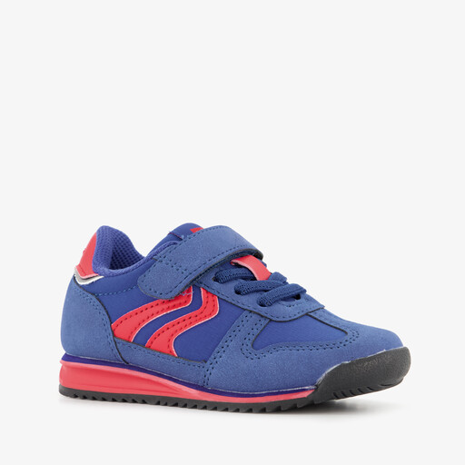 Jongens sneakers blauw rood