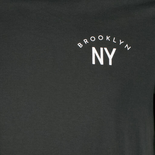 Heren T-shirt met backprint zwart