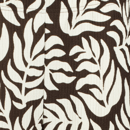 Pantalon dames bruin/wit