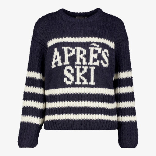 Dames apres ski trui blauw