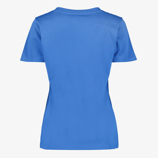 Dames T-shirt met opdruk blauw
