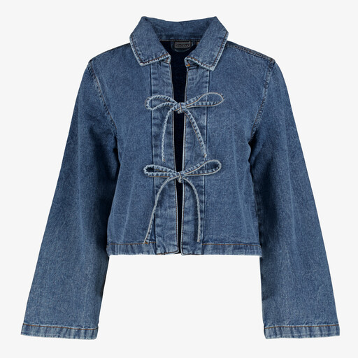 Korte dames spijkerjas blauw