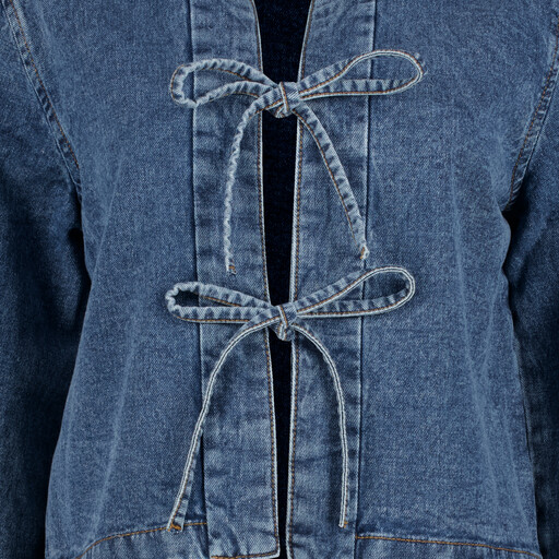 Korte dames spijkerjas blauw