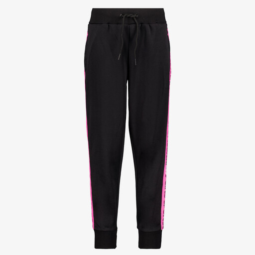 Meisjes trainingsbroek zwart roze