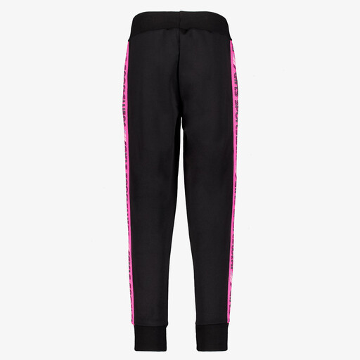 Meisjes trainingsbroek zwart roze