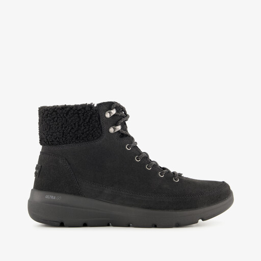 On-the-GO Glacial suède veterboots zwart