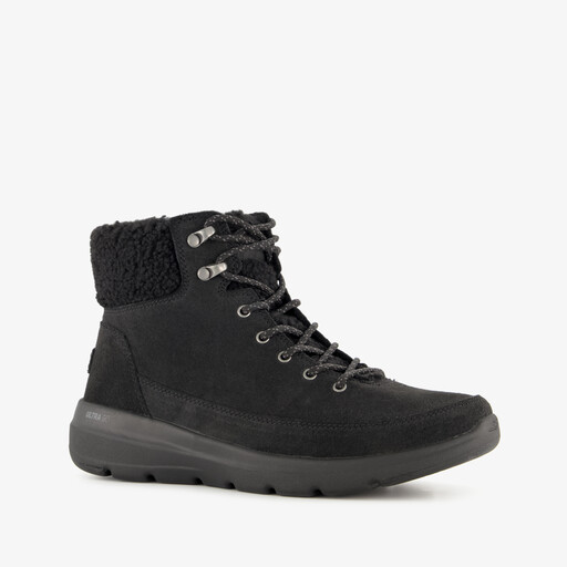 On-the-GO Glacial suède veterboots zwart