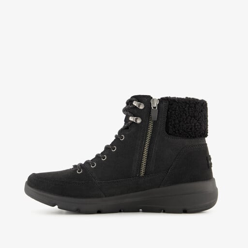 On-the-GO Glacial suède veterboots zwart