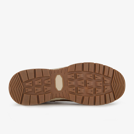 Gevoerde heren veterboots cognac bruin