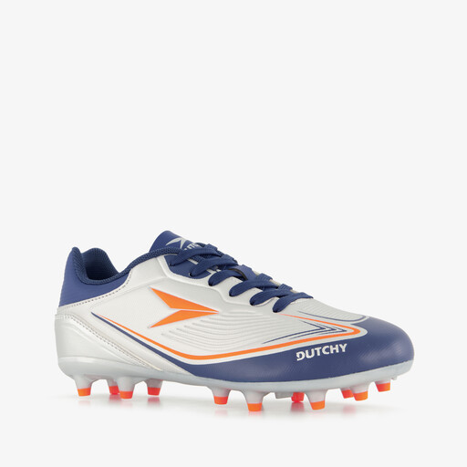 FG kinder voetbalschoenen grijs blauw