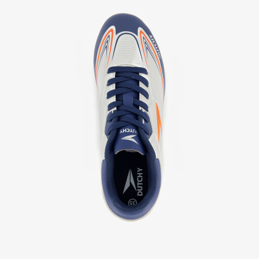 FG kinder voetbalschoenen grijs blauw