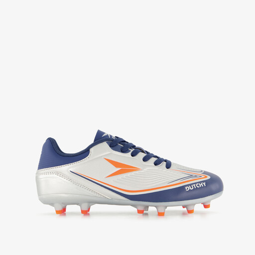 FG kinder voetbalschoenen grijs blauw