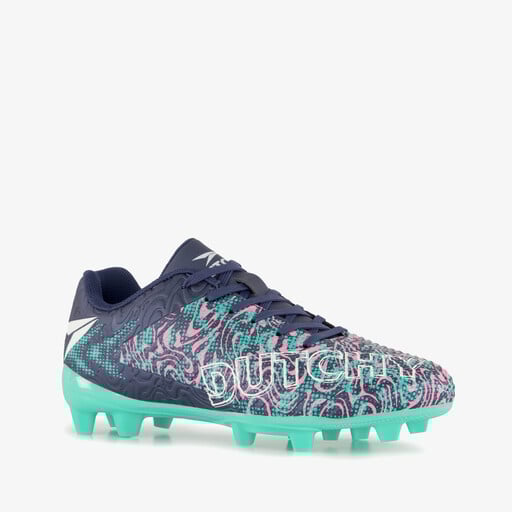 FG kinder voetbalschoenen blauw roze