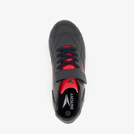 FG kinder voetbalschoenen zwart rood